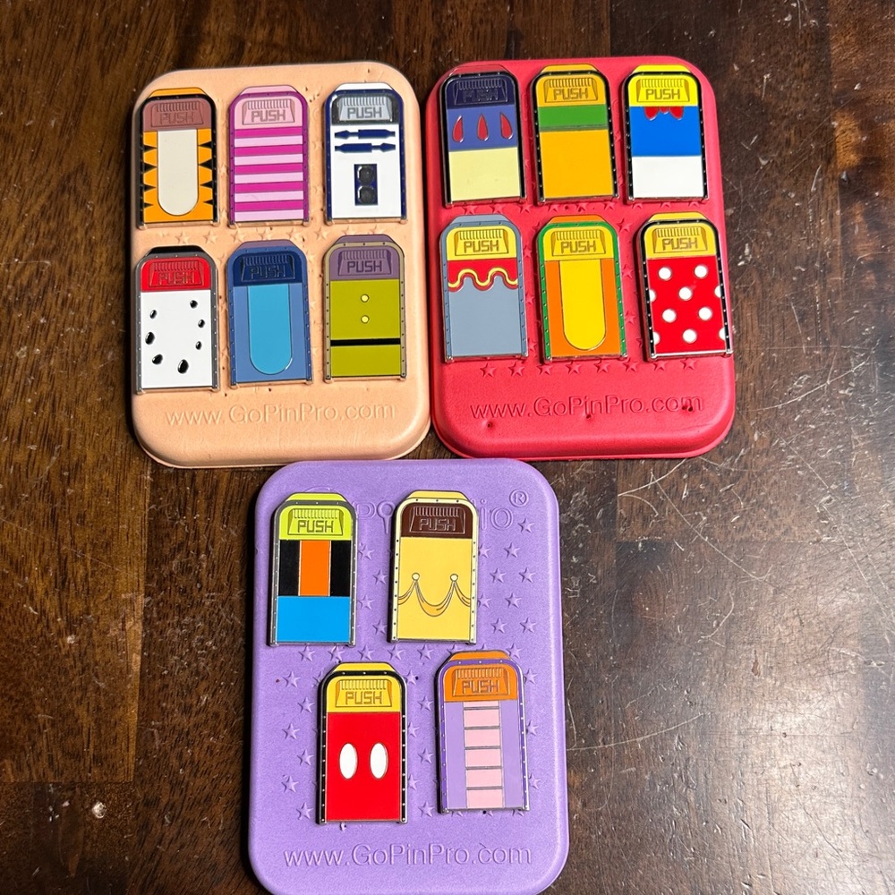 Disney Mystery Pin Full Set Trashcans